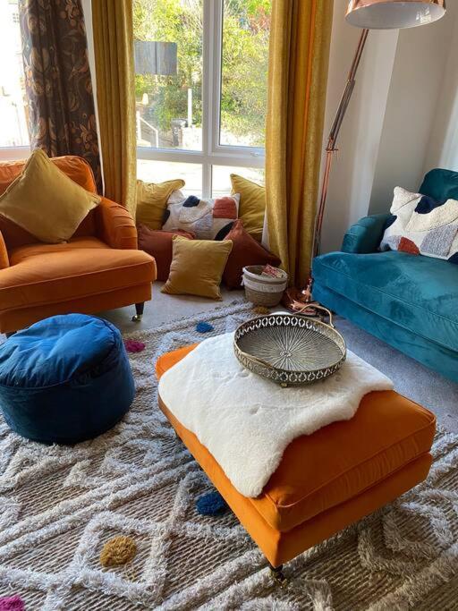 Luxury Modern 1Bed Sea View Apartment Rhôs-on-Sea Buitenkant foto