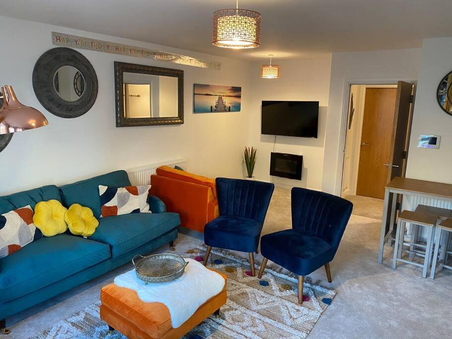 Luxury Modern 1Bed Sea View Apartment Rhôs-on-Sea Buitenkant foto